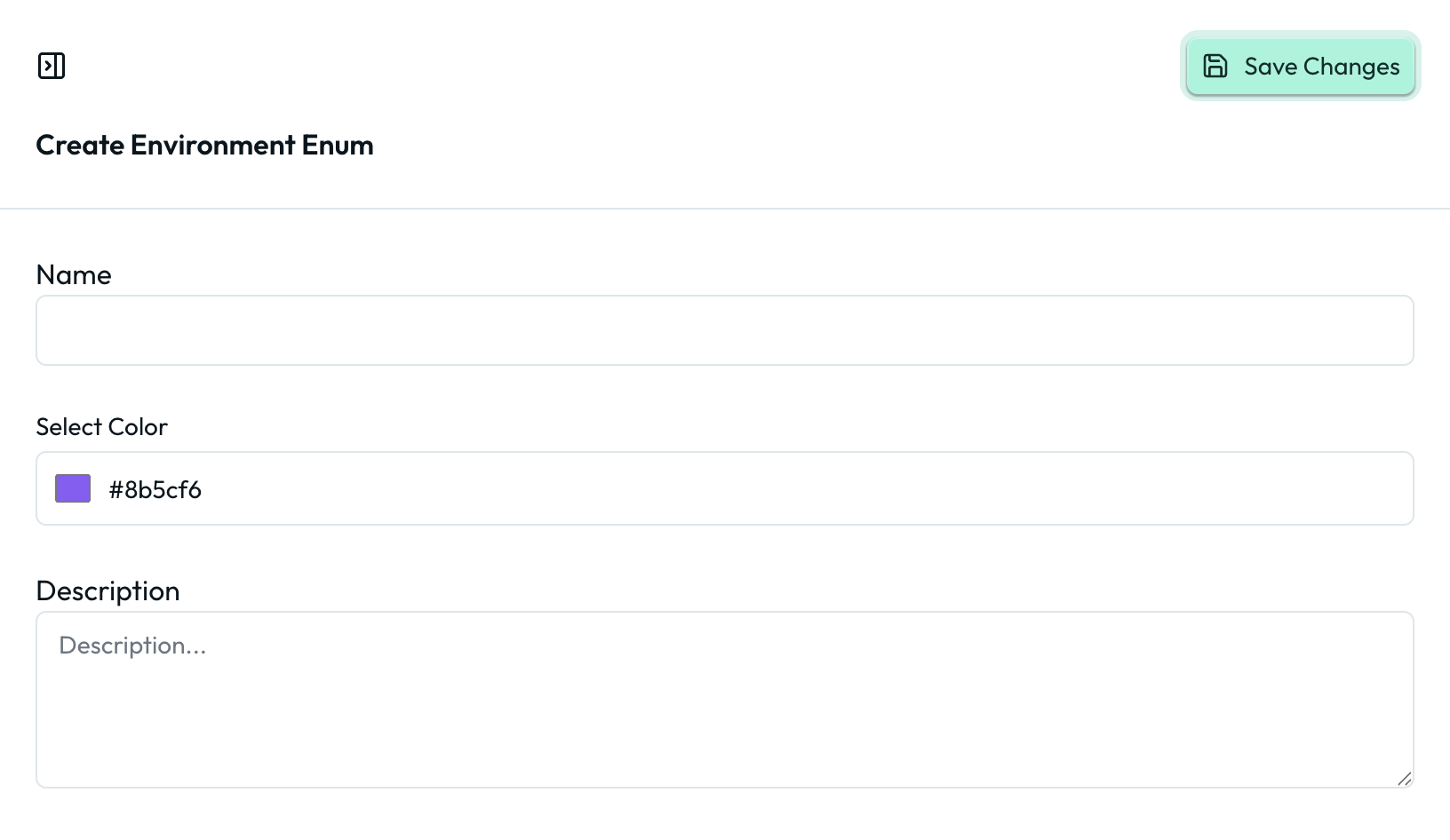 Create Enum Screenshot